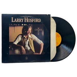 Larry Hosford Cross Words Vinyl LP Folk Rock 1976 Shelter Records + Lyric Insert